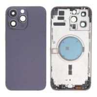 Back Cover with Magnetic Ring and Lenses for iPhone 14 Pro Max Purple