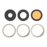 Rear Camera Lens and Frame iPhone 14 Pro Max Golden