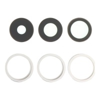 Rear Camera Lens and Frame iPhone 14 Pro Max White