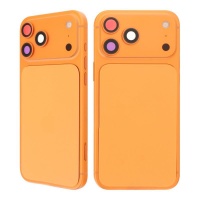 Complete Back Cover with Button for iPhone 17 Pro Max European Version Cosmic Orange
