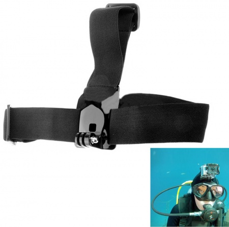 ST-24 Anti-skid Adjustable Elastic Head Strap Belt for GoPro Hero 4 / 3 + / 3 / 2 / 1